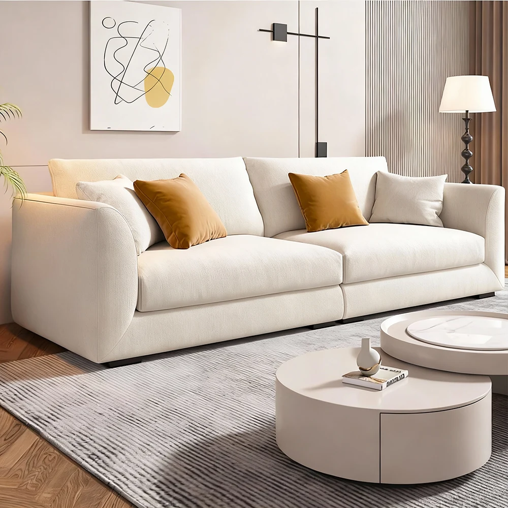 White Upholstered Performance Sofa - Maoters White Upholstered Performance Sofa - Maoters