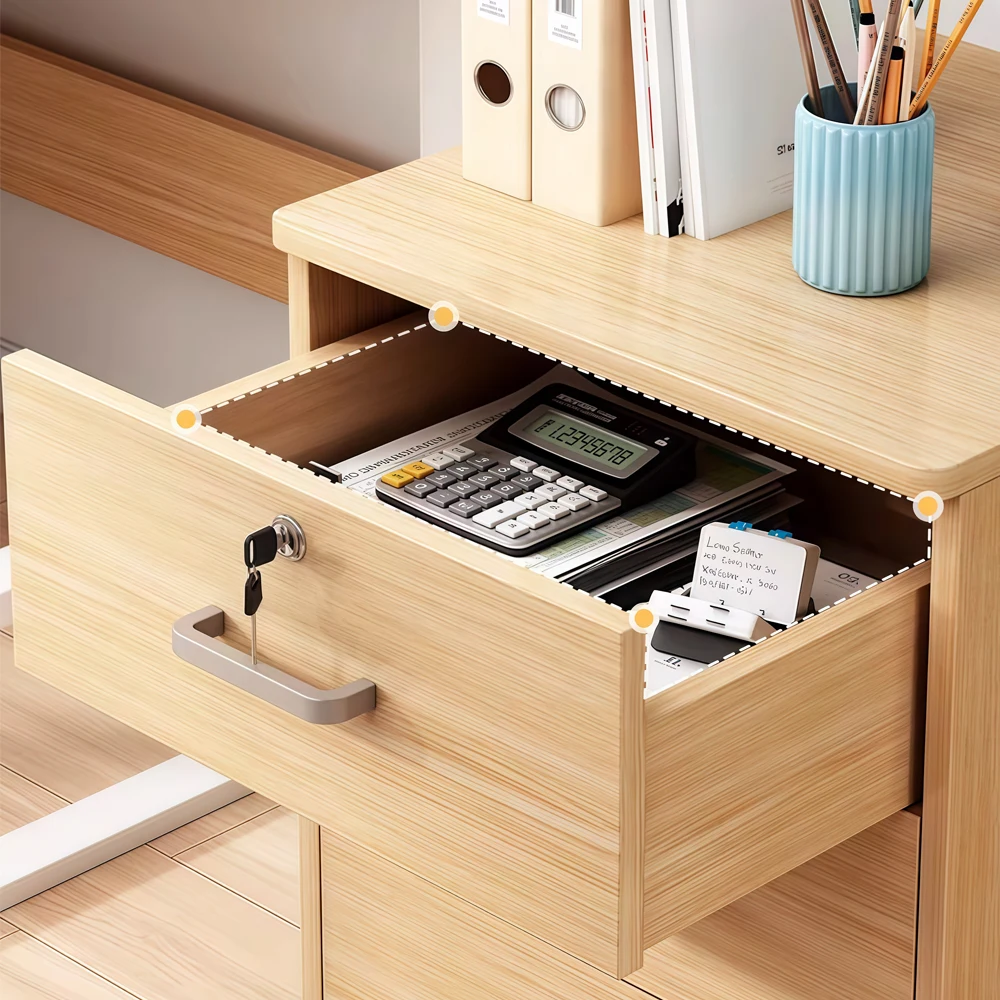 Wooden Office File Cabinet with Lock - Maoters Wooden Office File Cabinet with Lock - Maoters