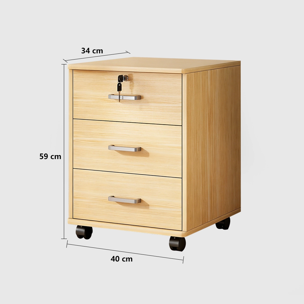 Wooden Office File Cabinet with Lock - Maoters Wooden Office File Cabinet with Lock - Maoters