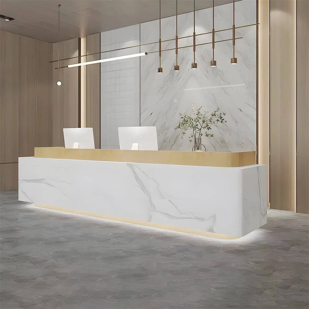 Baked Paint Reception Counter - Maoters