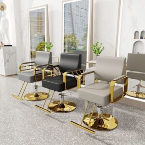 Hair Salon Stainless Steel Haircutting Chair - Maoters - Maoters