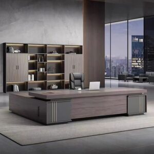 Modern Executive Desk - Simple & Large Creative Office Desk - L180 x W160 x H75 CM