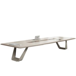 Modern Light Luxury Lacquer Conference Table - Maoters