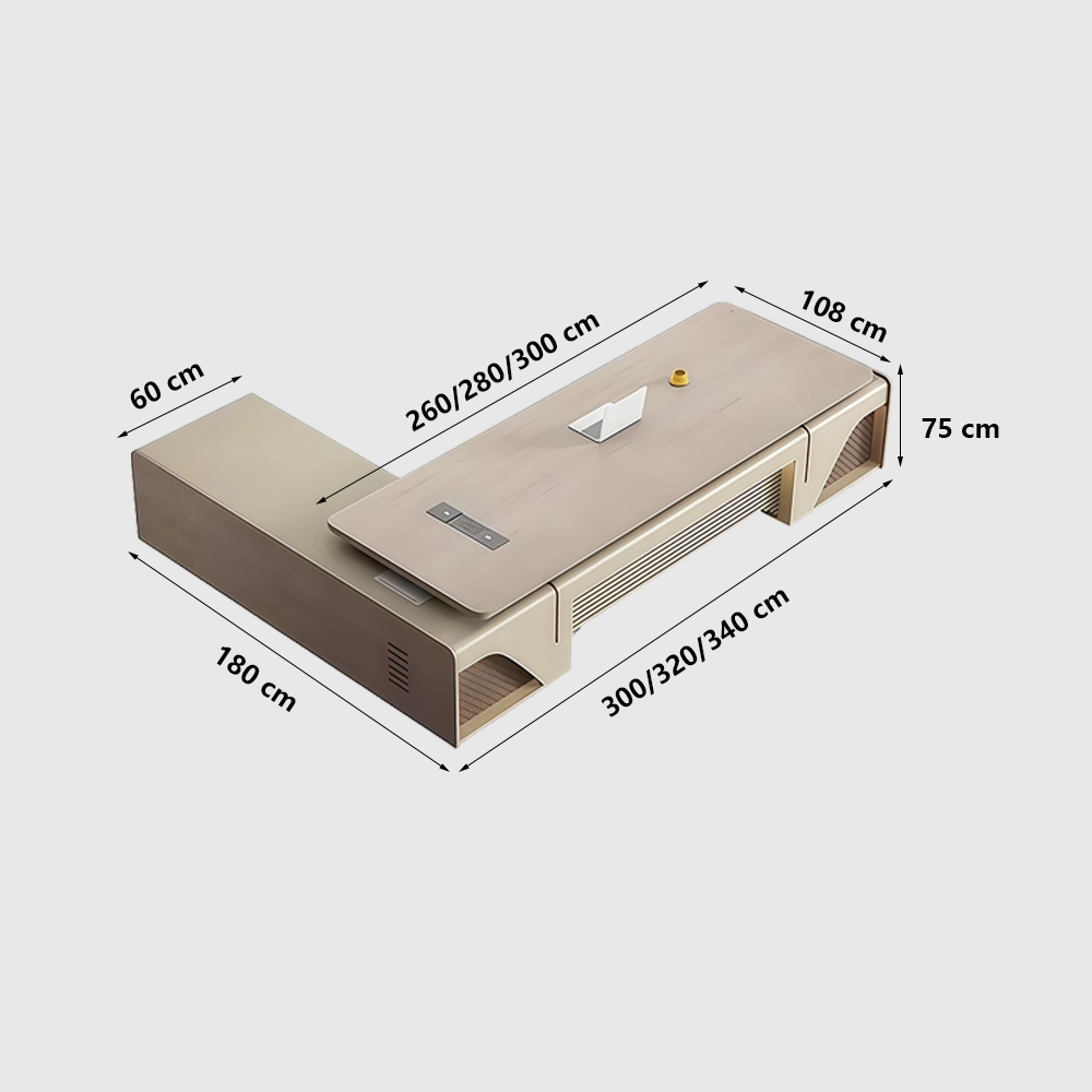 Light Luxury Executive Desk - Simple Modern Light Luxury Executive Desk - Simple Modern
