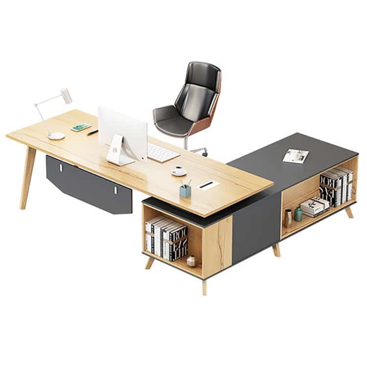 Stylish Solid Wood Executive Desk - Maoters