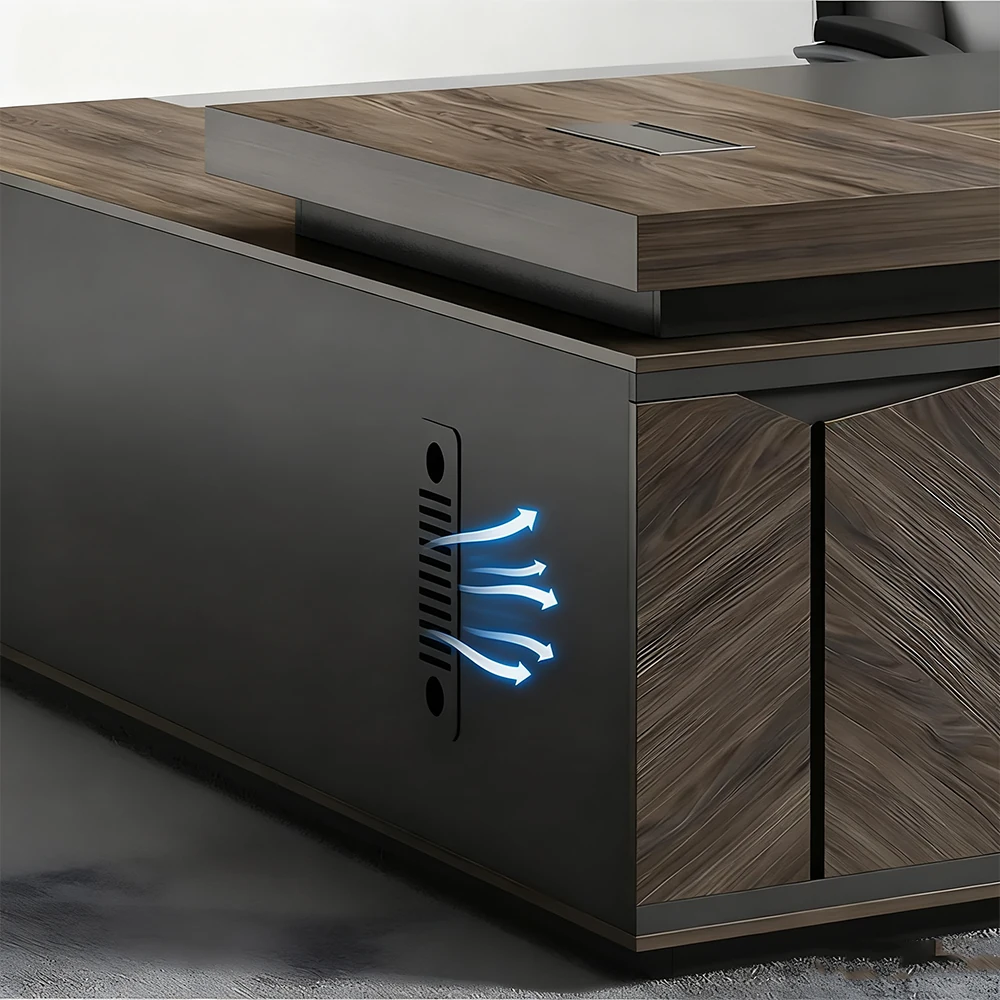 Elegant Vintage Executive Desk - Maoters Elegant Vintage Executive Desk - Maoters