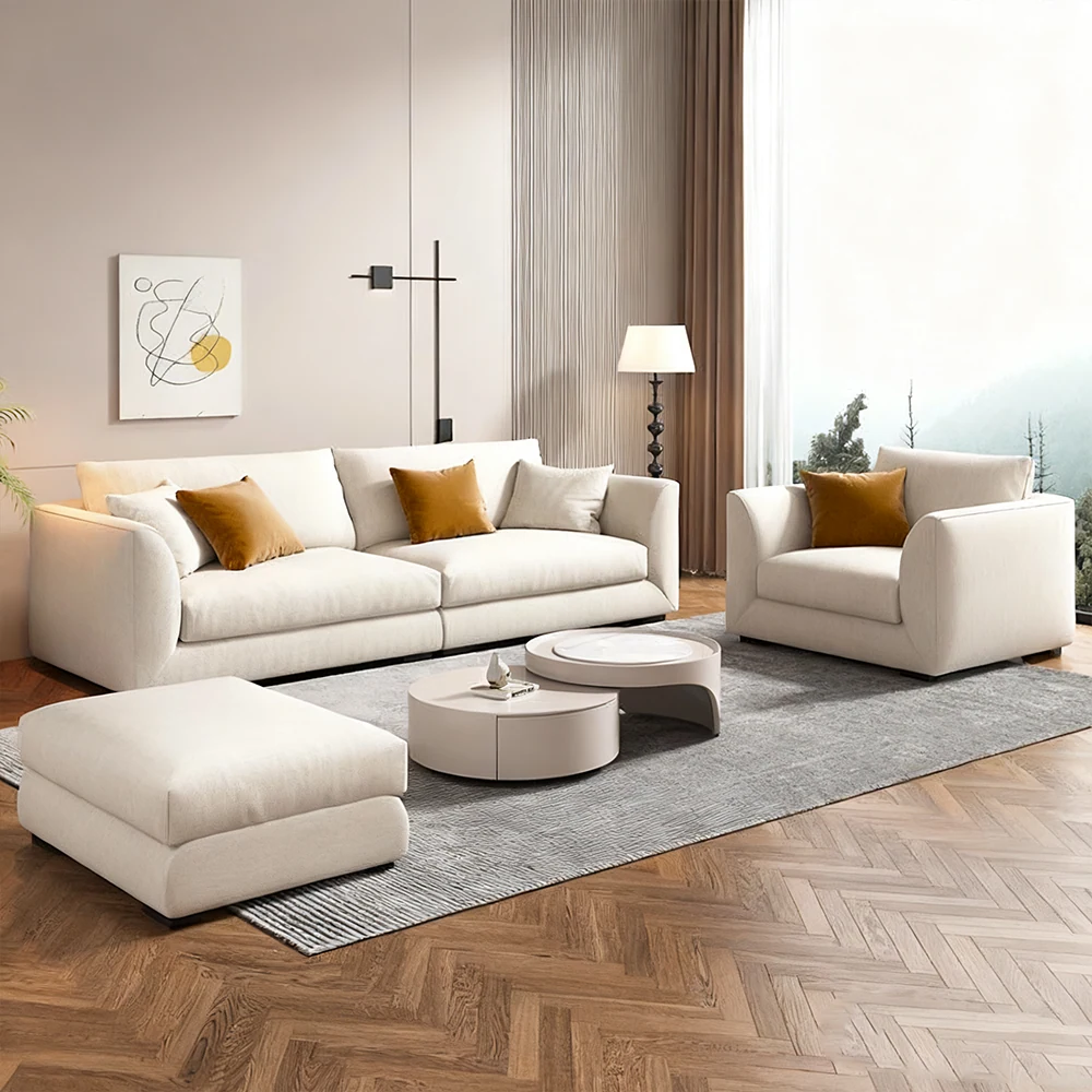 White Upholstered Performance Sofa - Maoters White Upholstered Performance Sofa - Maoters