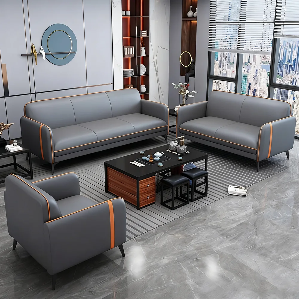 Stylish Leather Sofa, Three Seater - Maoters stylish leather sofa three seater-maoters