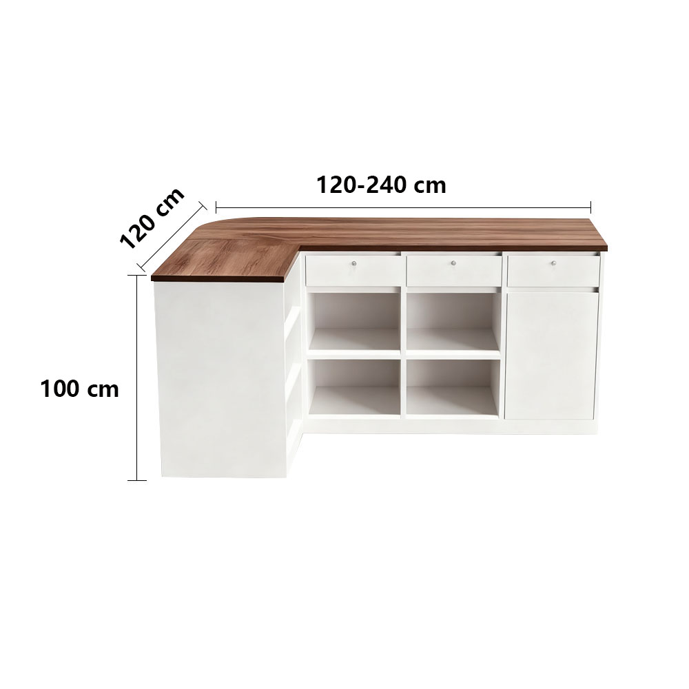 Wooden Boutique Counter - Cashier Desk