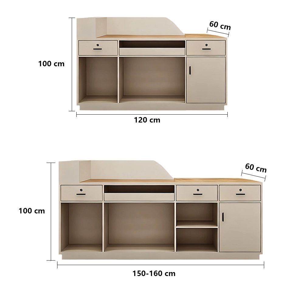 Rustic Wood Reception Desk - Salon & Yoga Studio Counter Rustic Wood Reception Desk - Salon & Yoga Studio Counter