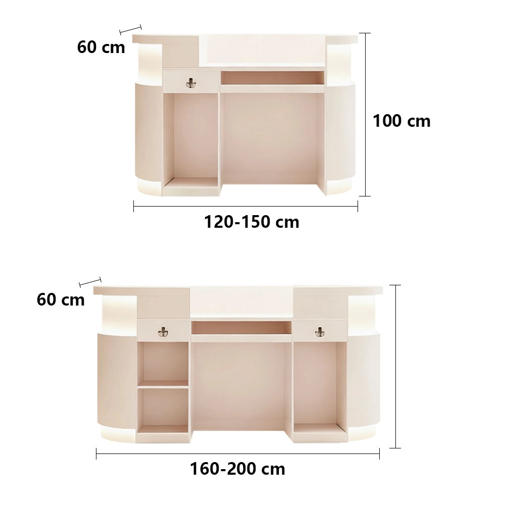 Simple and Stylish Rectangular Reception Desk - Maoters Simple and Stylish Rectangular Reception Desk - Maoters