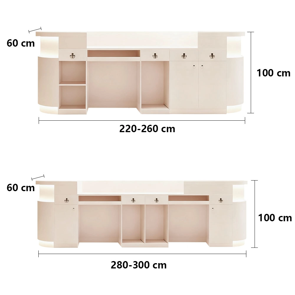 Simple and Stylish Rectangular Reception Desk - Maoters Simple and Stylish Rectangular Reception Desk - Maoters
