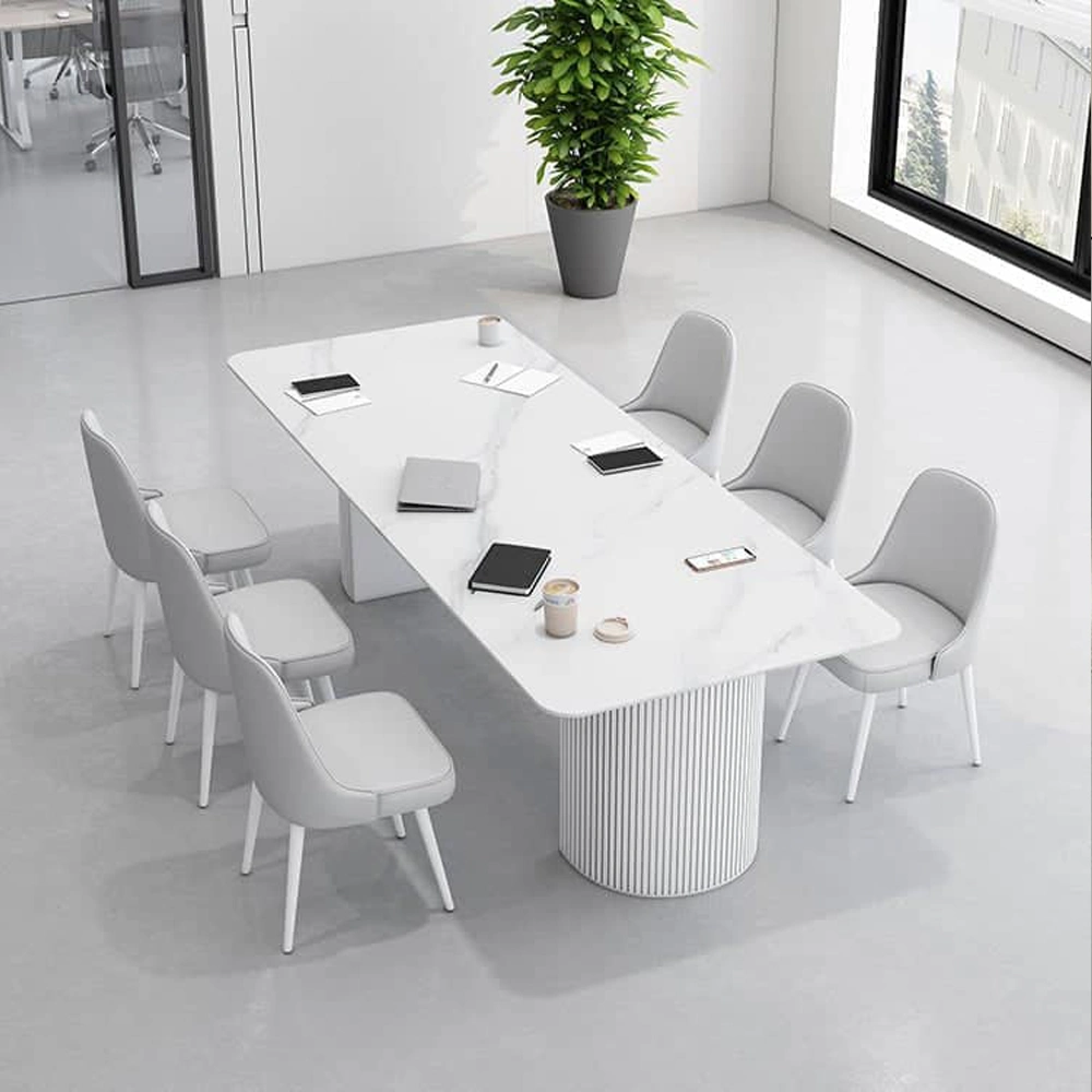 Light Luxury Slate Conference Table Chairs - Maoters