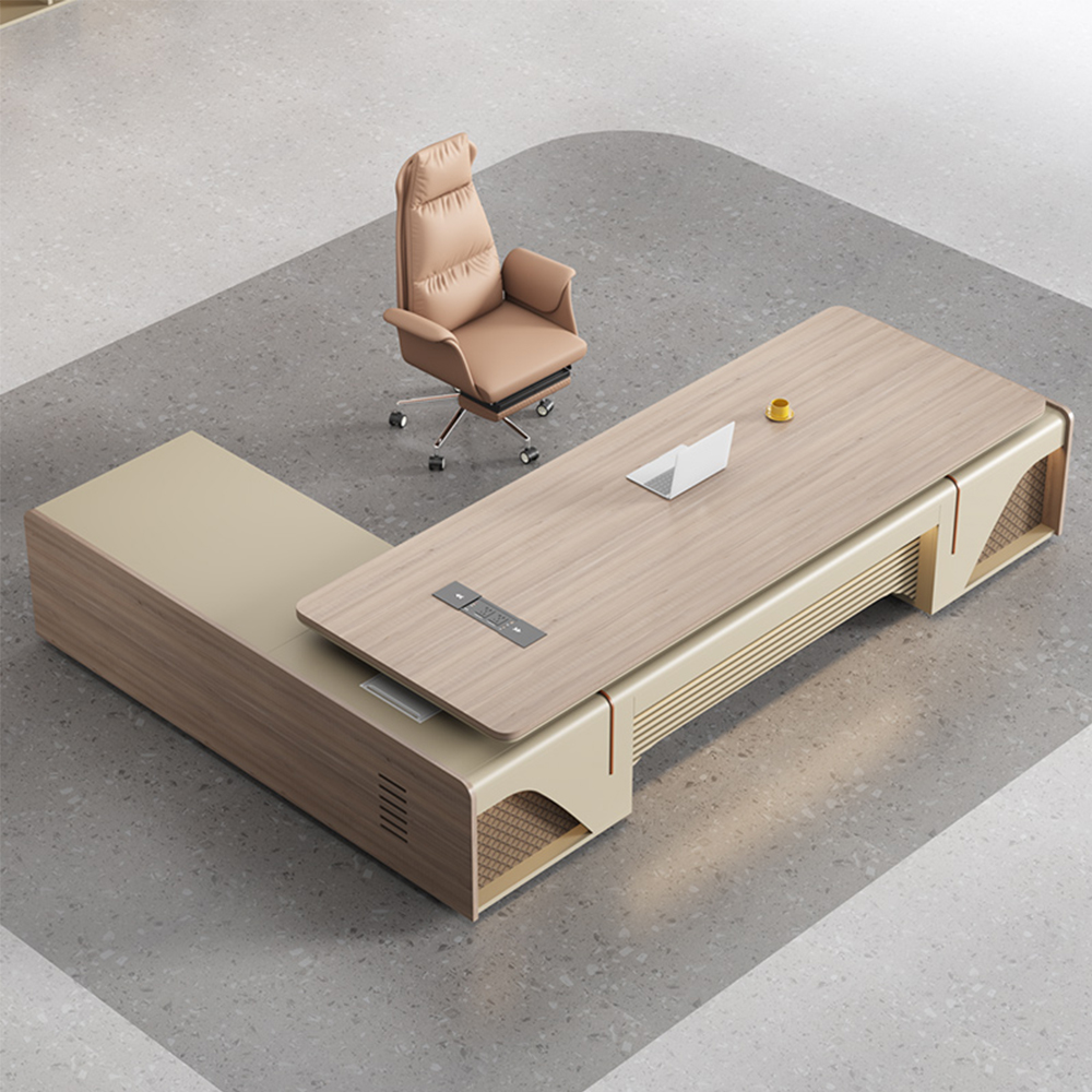 Light Luxury Executive Desk - Simple Modern