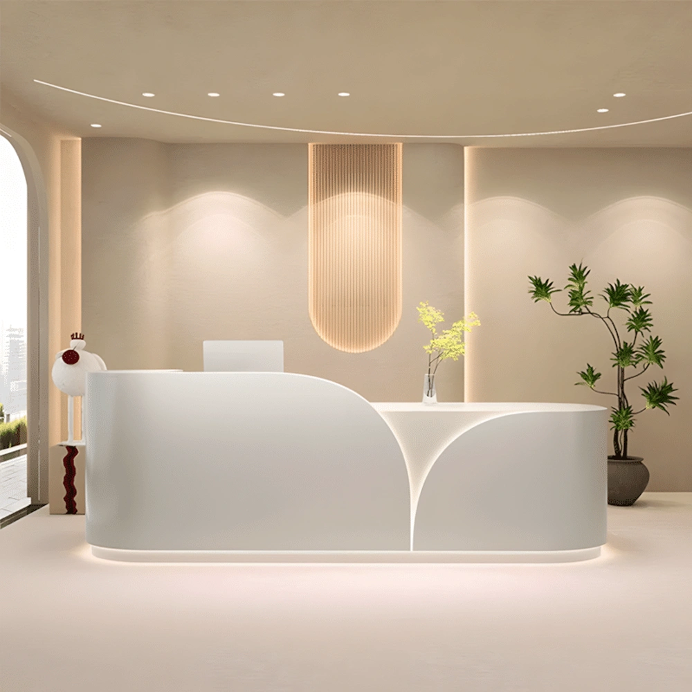 白 Maoters Retail Reception Desk - Stylish & Functional