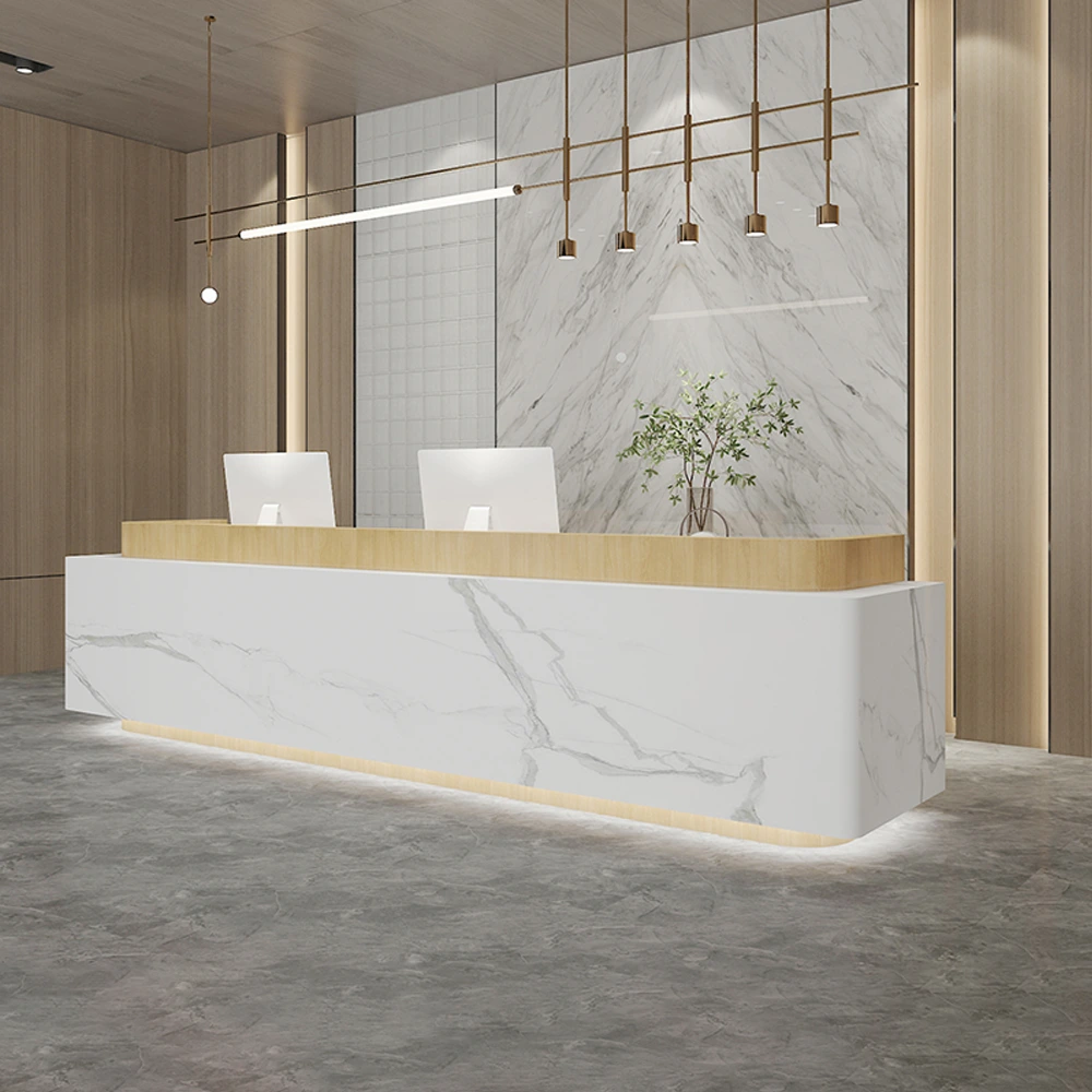 Baked Paint Reception Counter - Maoters