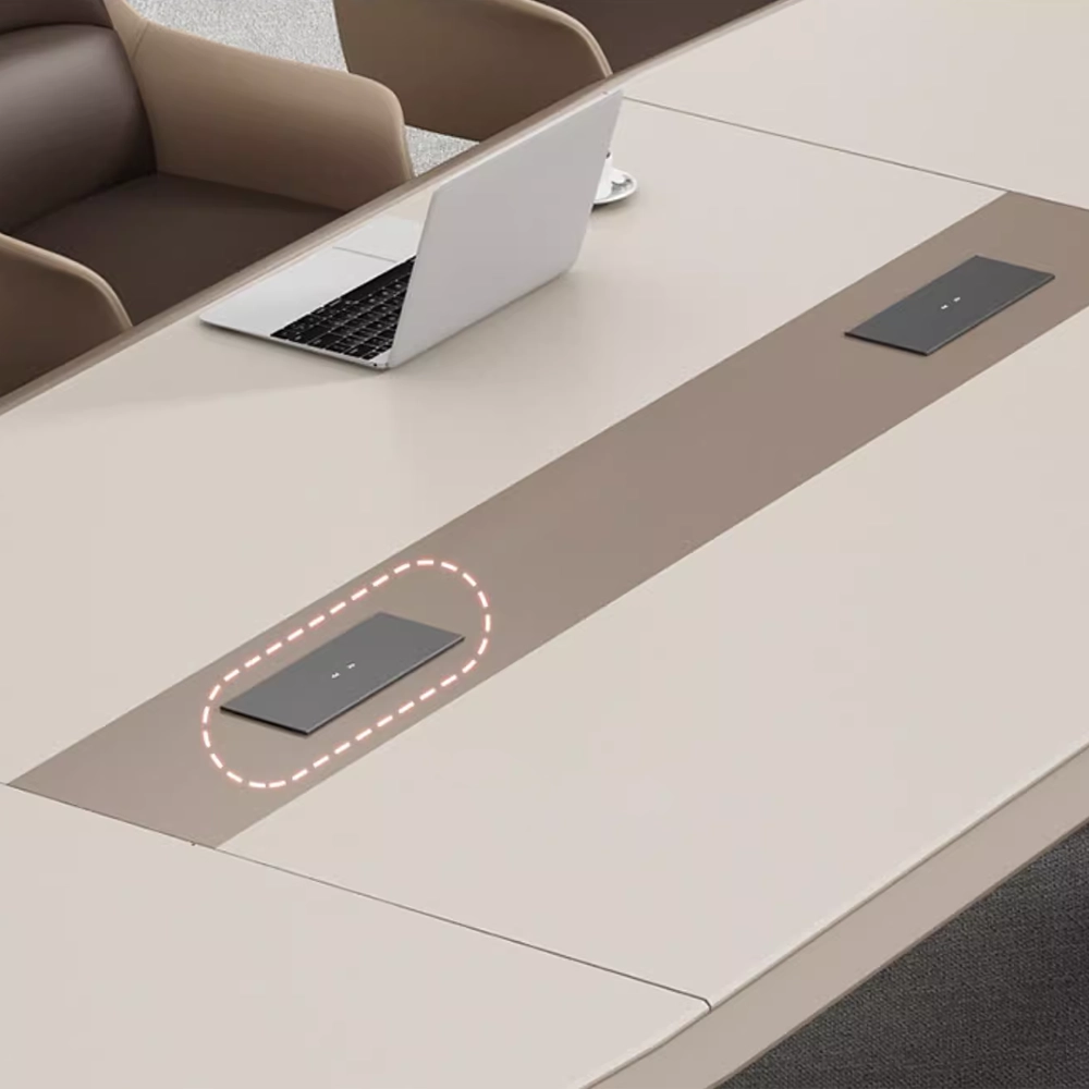 Modern Light Luxury Lacquer Conference Table Modern Light Luxury Lacquer Conference Table