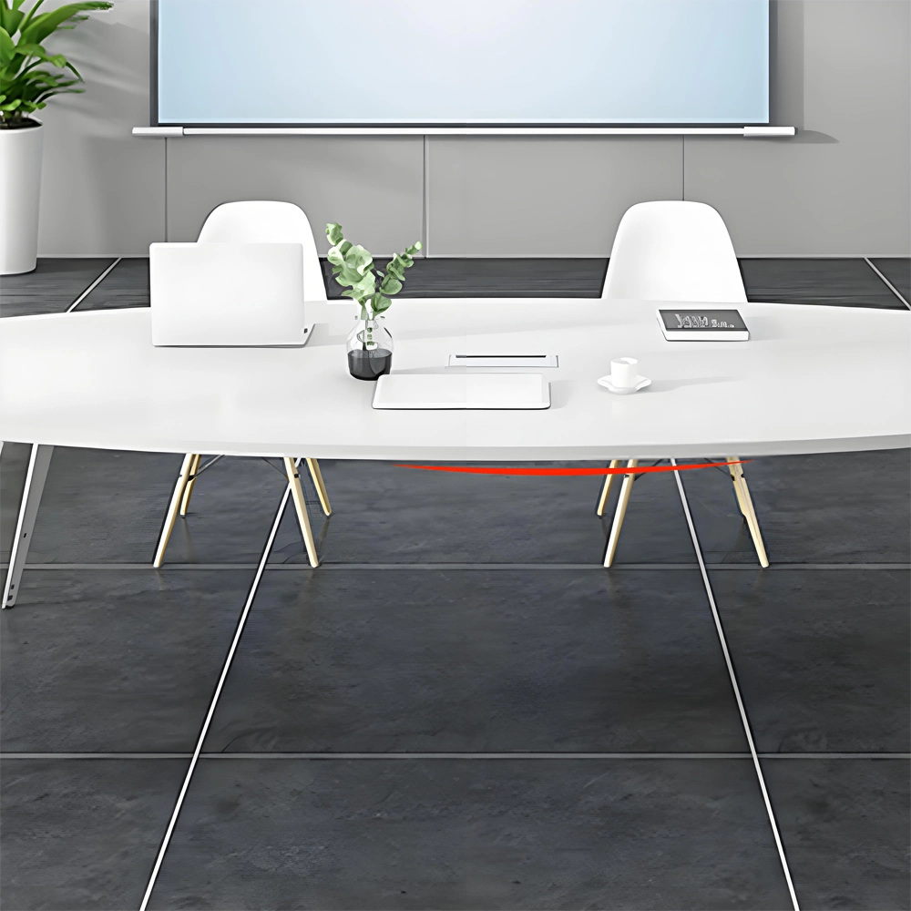 Stylish Oval Conference Table - Perfect for Meetings Stylish Oval Conference Table - Perfect for Meetings