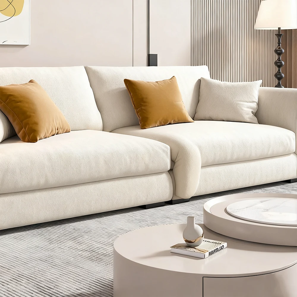 White Upholstered Performance Sofa - Maoters White Upholstered Performance Sofa - Maoters