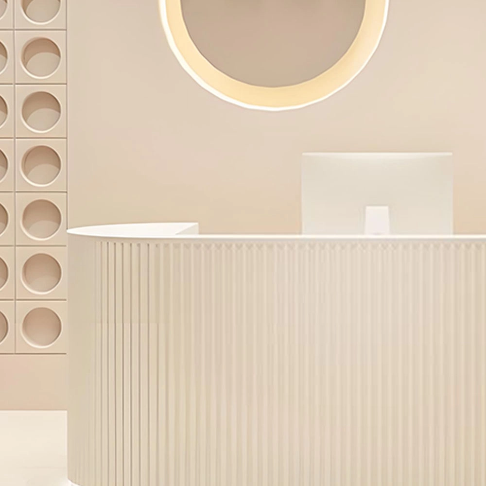 Cream Style Cashier Desk - Boutique Counter