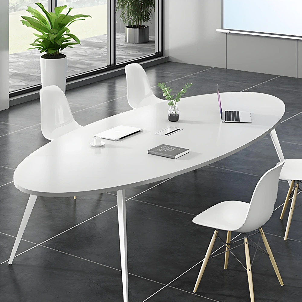 Stylish Oval Conference Table - Perfect for Meetings Stylish Oval Conference Table - Perfect for Meetings