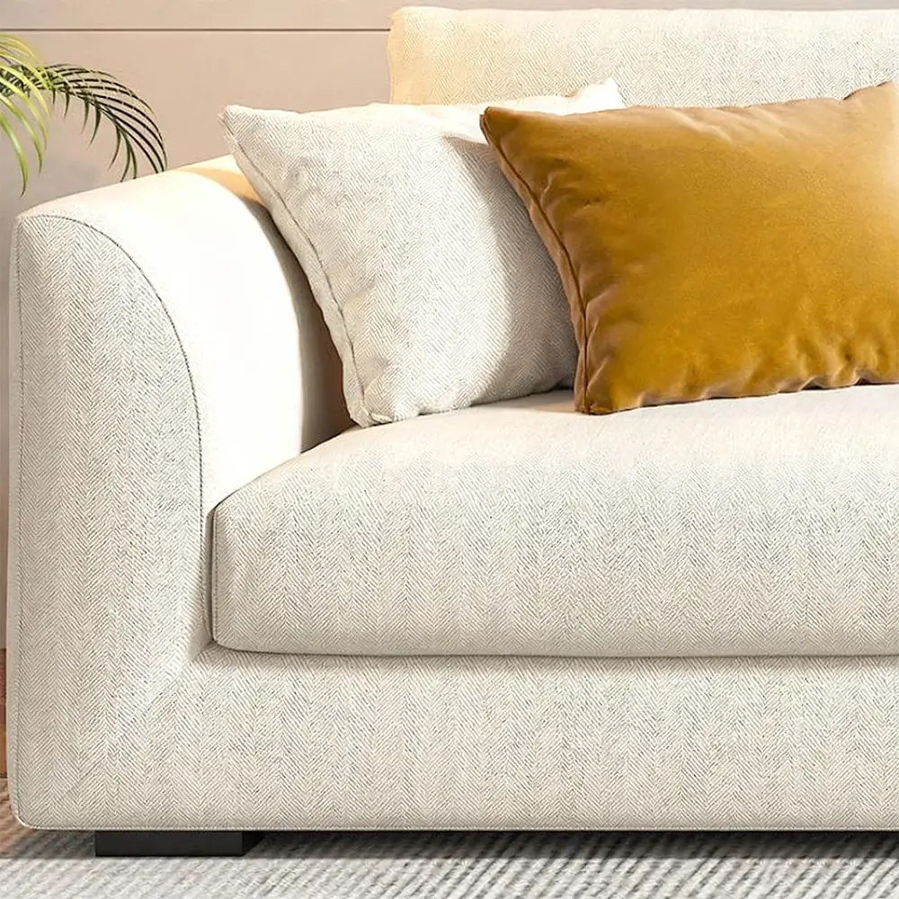 White Upholstered Performance Sofa - Maoters White Upholstered Performance Sofa - Maoters