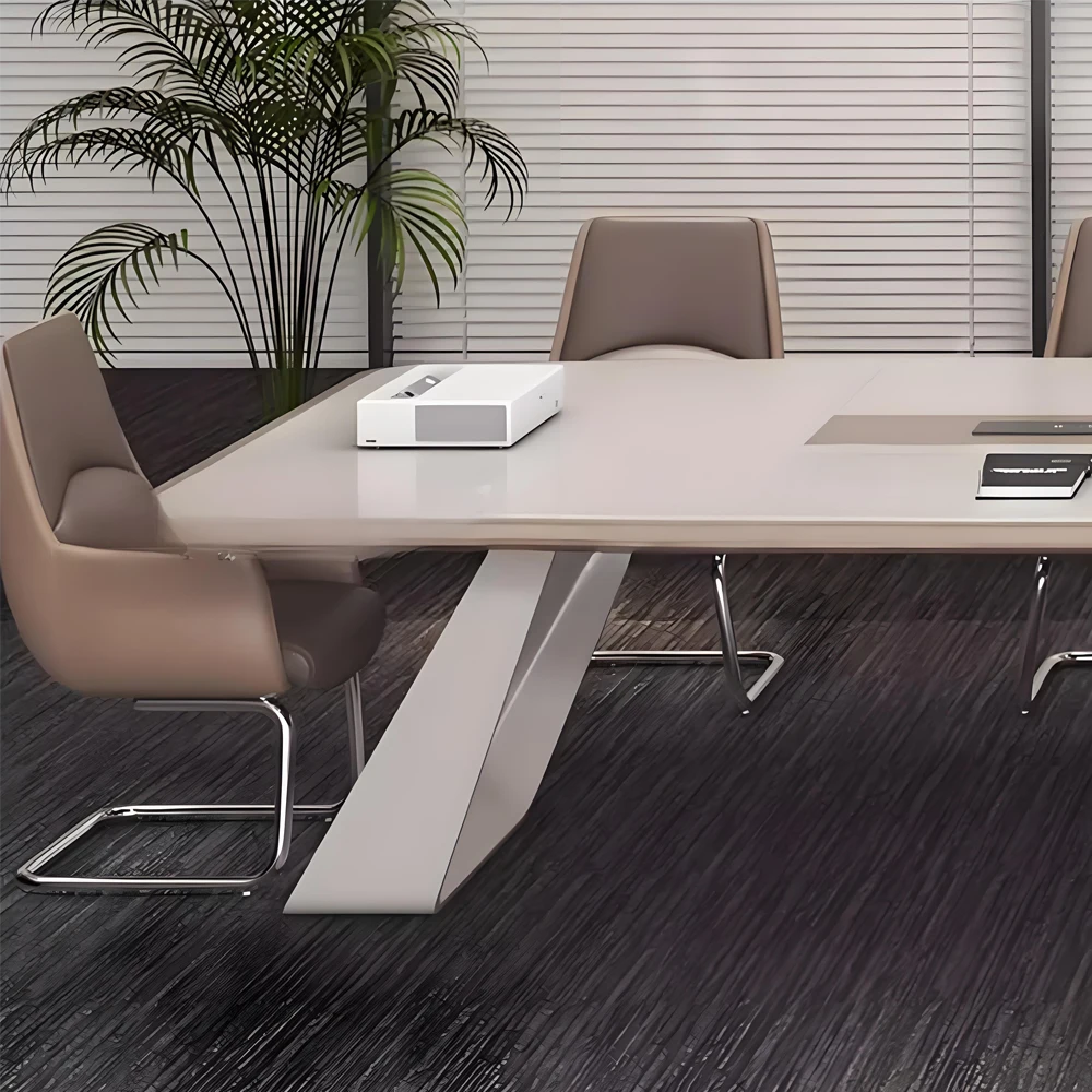 Modern Light Luxury Lacquer Conference Table Modern Light Luxury Lacquer Conference Table