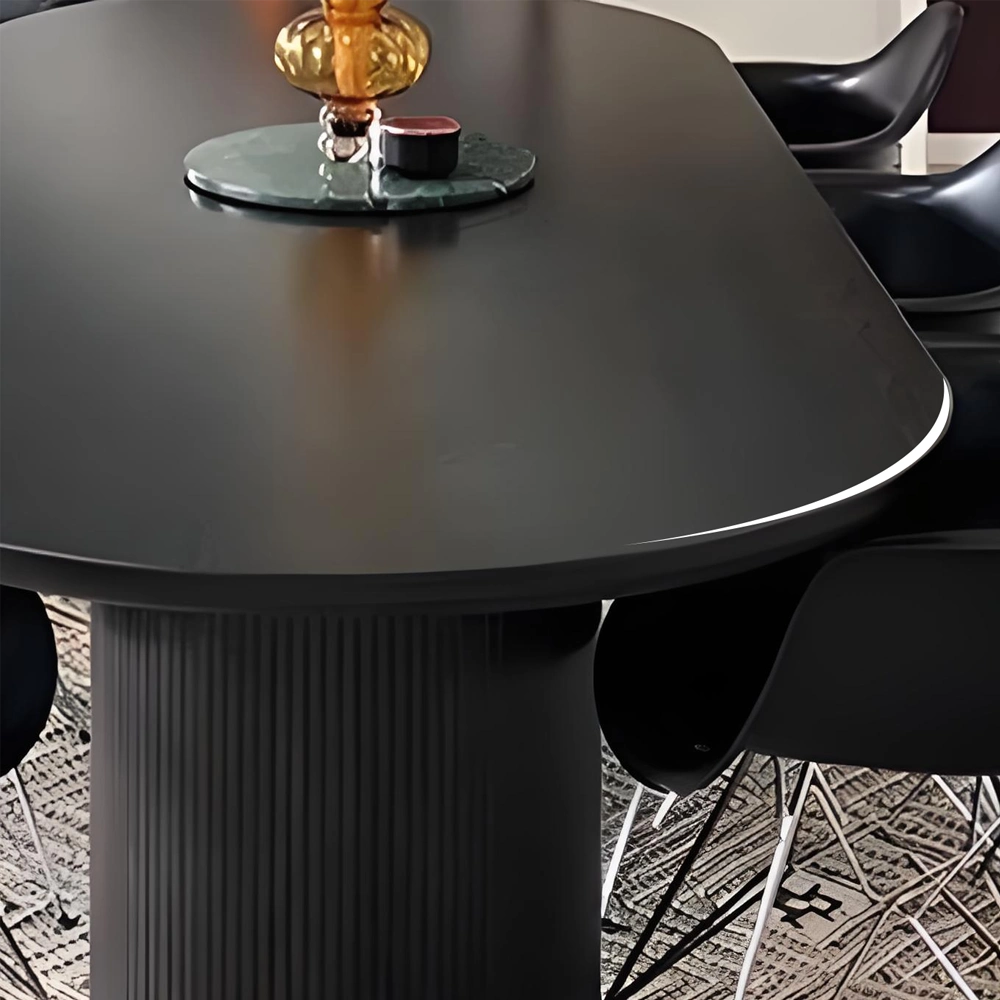 Solid Wood Oval Simple Creative Conference Table - Maoters