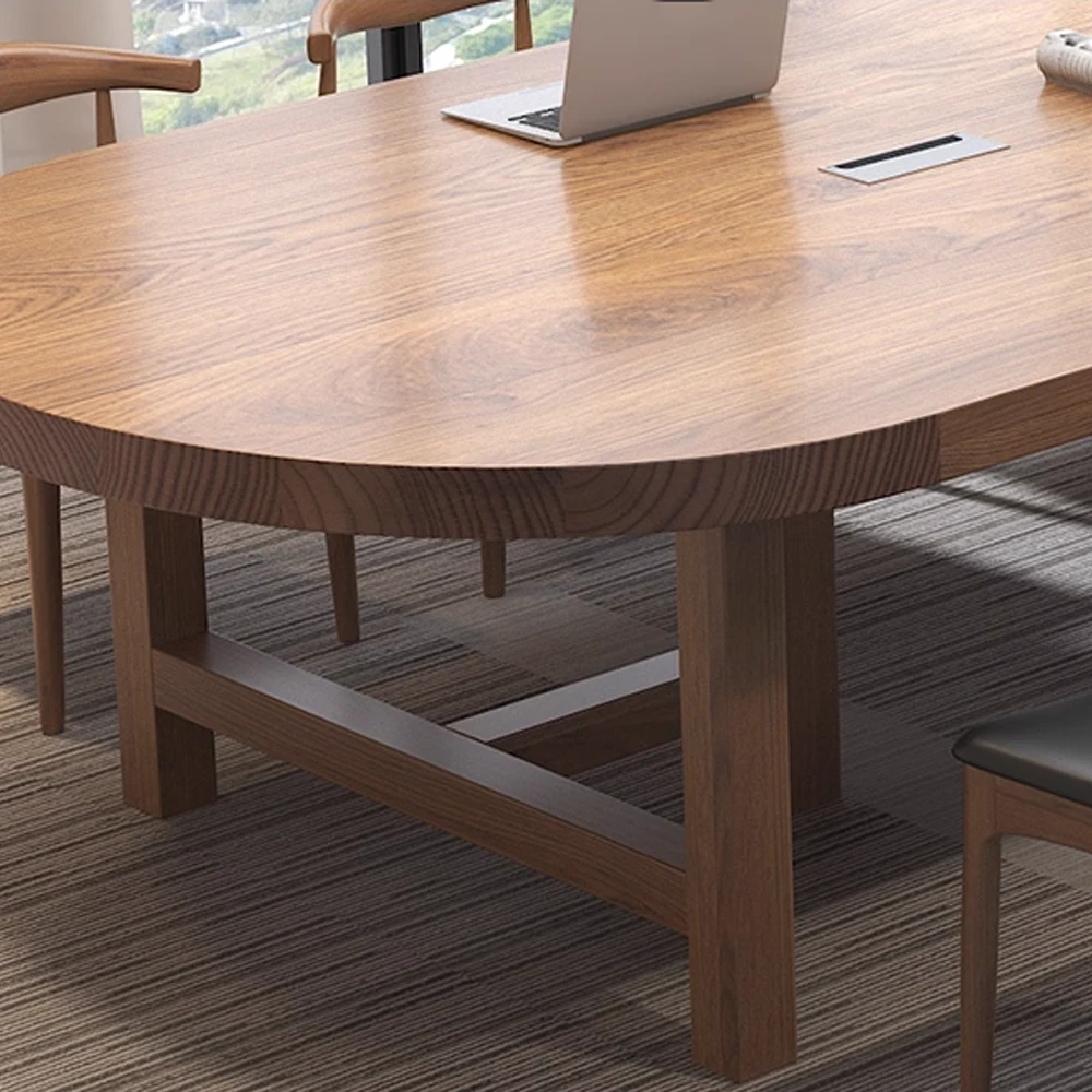 Solid Wood Elegant Oval Conference Table Solid Wood Elegant Oval Conference Table