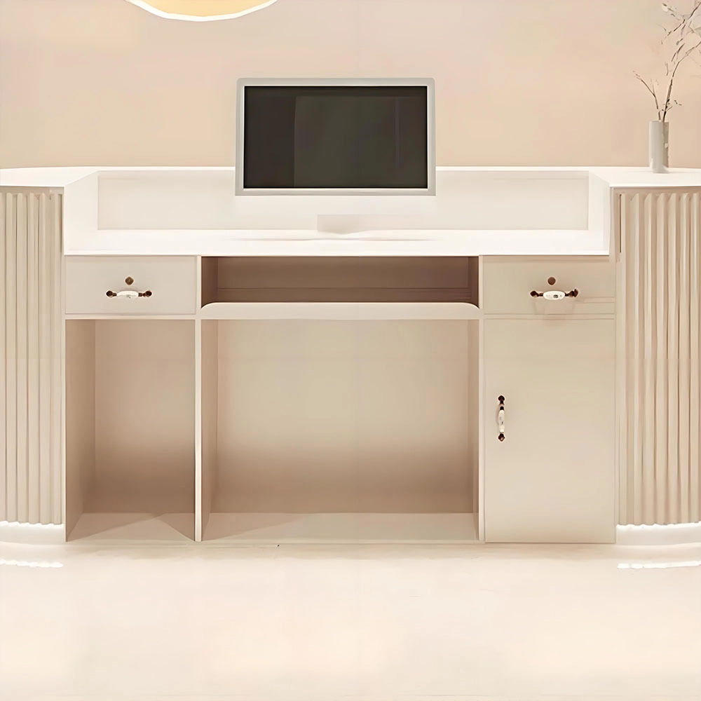 Cream Style Cashier Desk - Boutique Counter