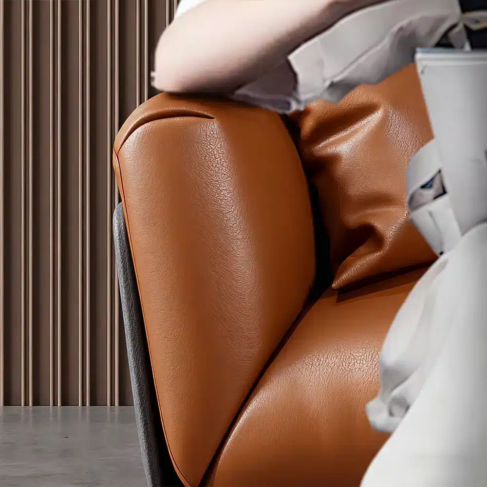 Small Business Office Sofa - Orange, Two Seater Small Business Office Sofa - Orange, Two Seater