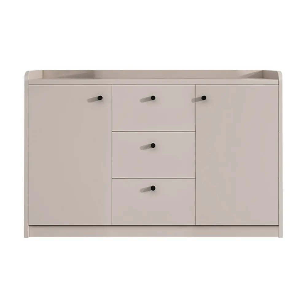 Office Credenza with File Drawers - Wood Storage Cabinet & Workspace Desk