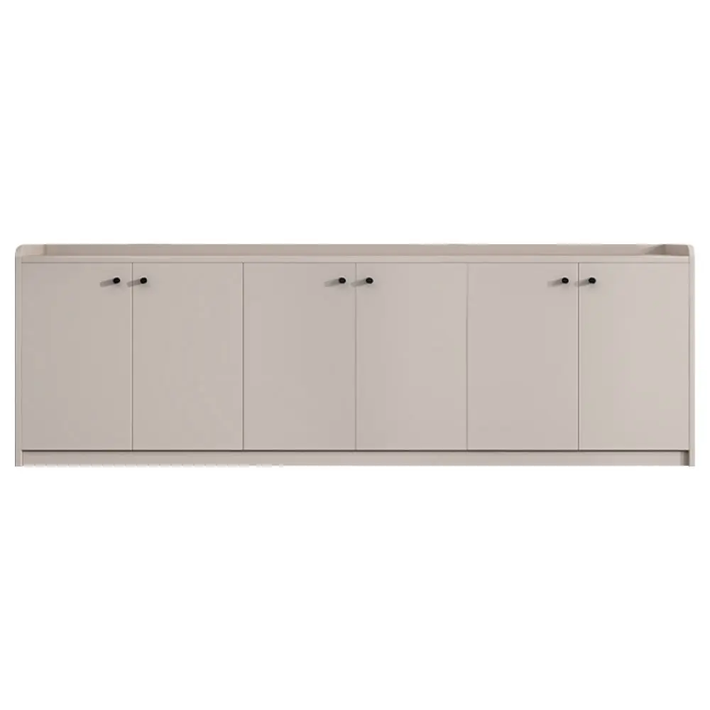 Office Credenza with File Drawers - Wood Storage Cabinet & Workspace Desk