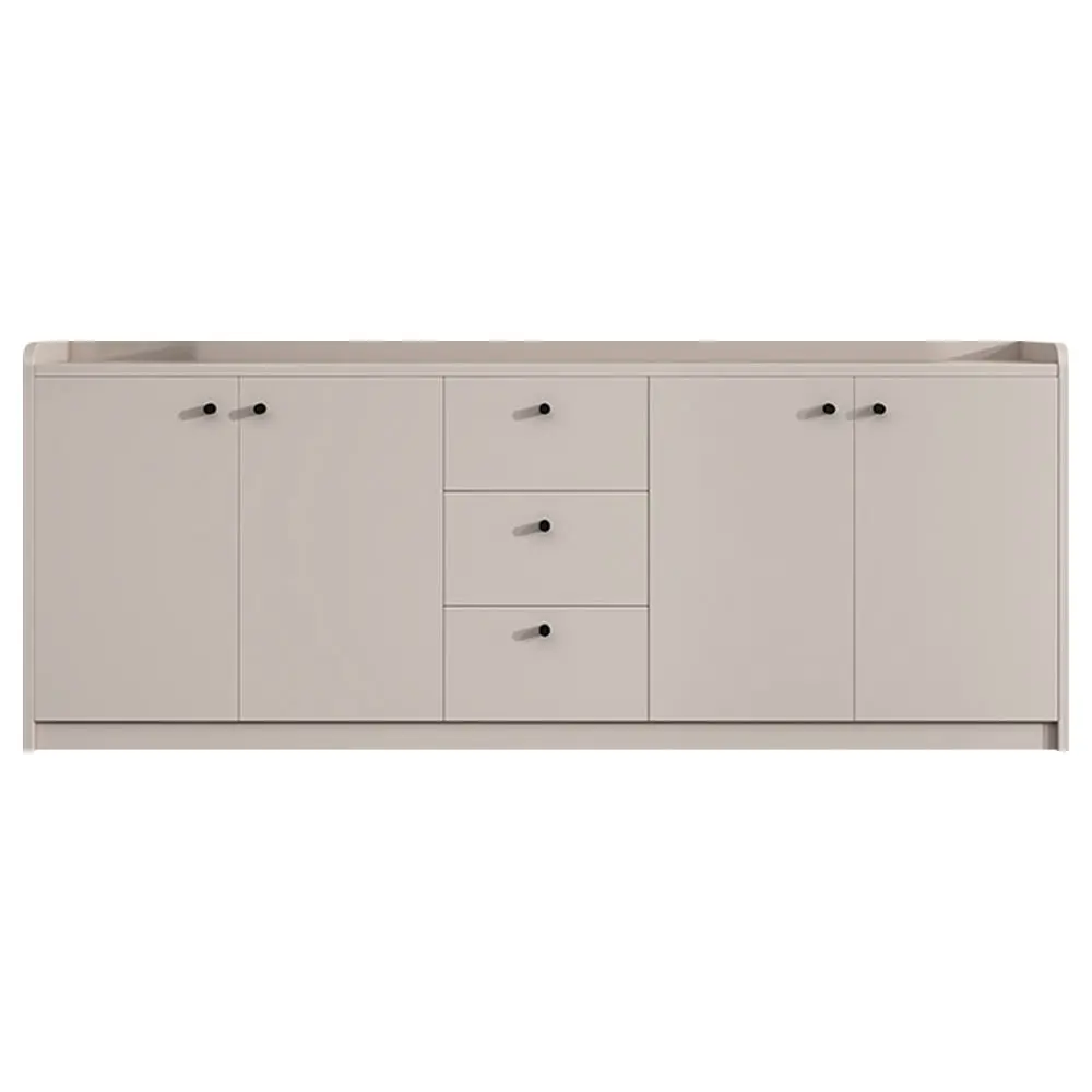 Office Credenza with File Drawers - Wood Storage Cabinet & Workspace Desk