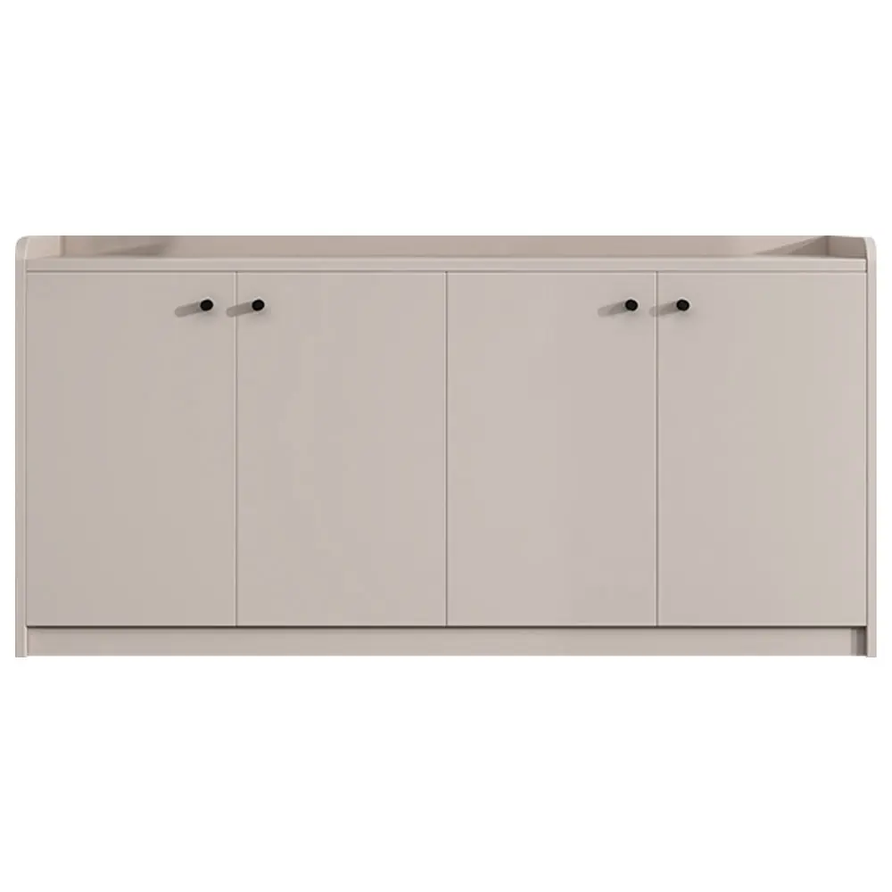 Office Credenza with File Drawers - Wood Storage Cabinet & Workspace Desk