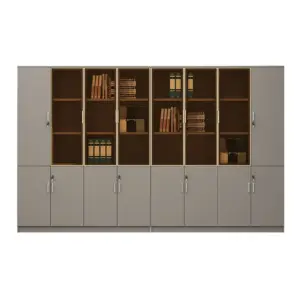 Modern Office Storage Cabinet with Lock - Data Organizer & Low Profile Filing Credenza