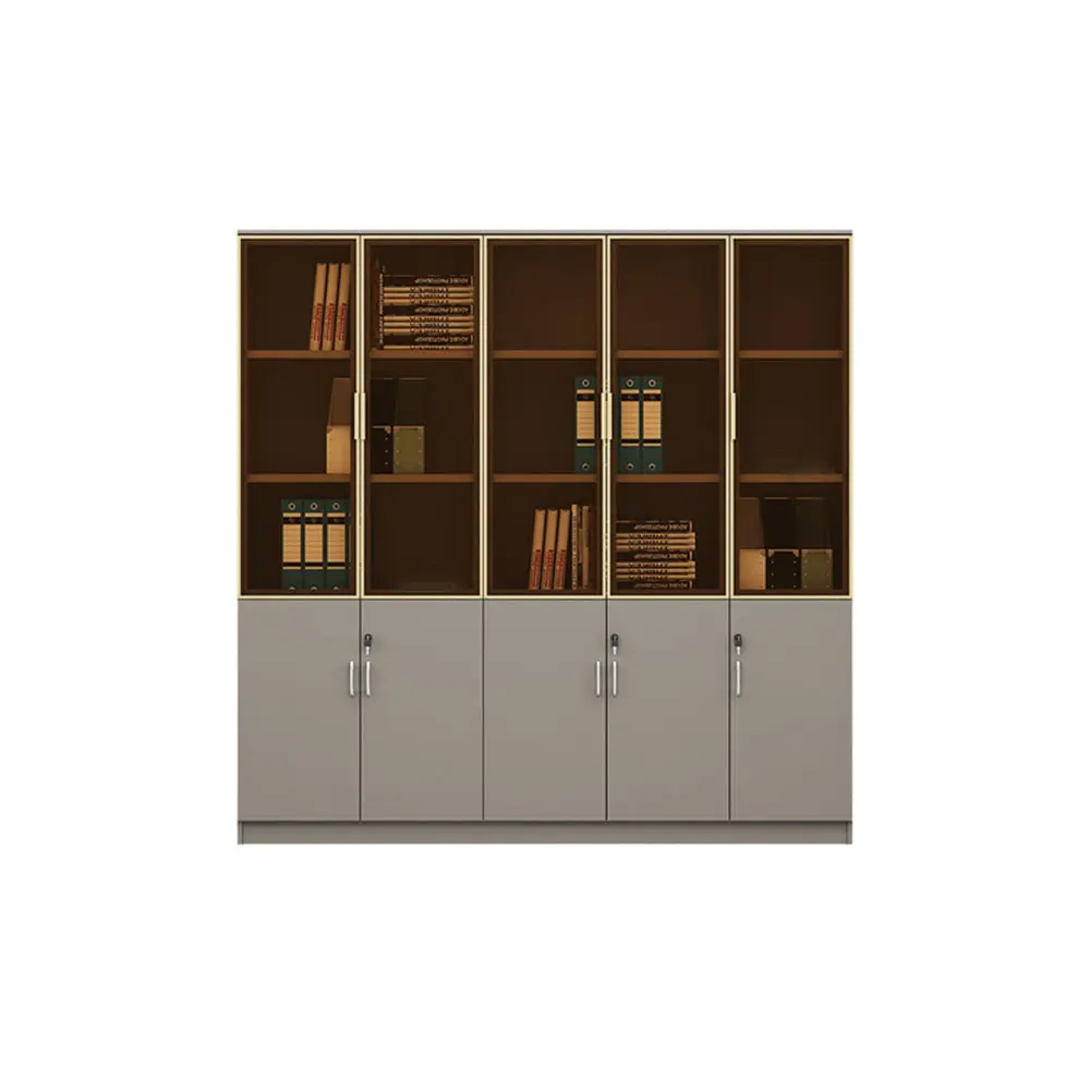 未标题-7 Modern Office Storage Cabinet with Lock - Data Organizer & Low Profile Filing Credenza