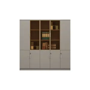 Modern Office Storage Cabinet with Lock - Data Organizer & Low Profile Filing Credenza