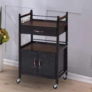 Utility Cart Storage Wagon & Rolling Organizer - Mobile Workstation
