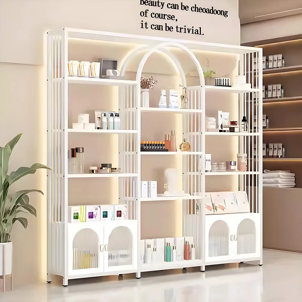 Beauty Display Cabinets, Cosmetic Showcase Shelves for Salon & Retail