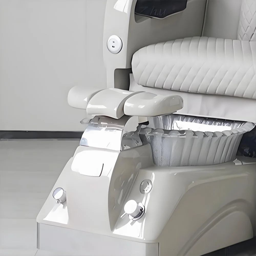 Electric Pedicure Chair with Massage and Built-in Foot Bath