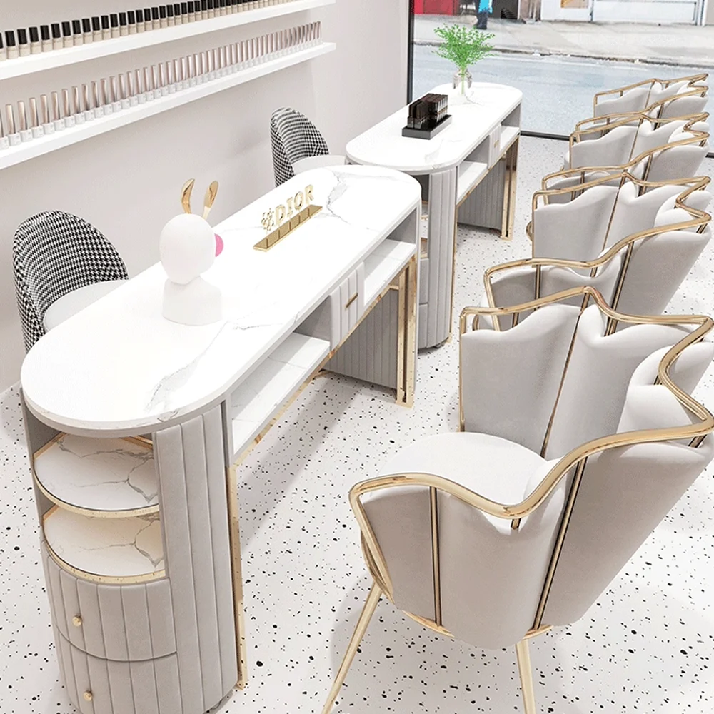 Professional Double Nail Technician Tables