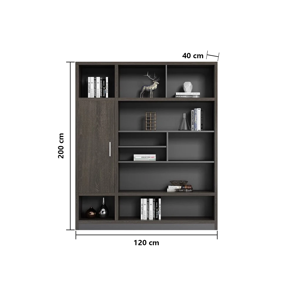 Executive Office Storage Cabinet - Filing Bookcase and Partition for Background Wall