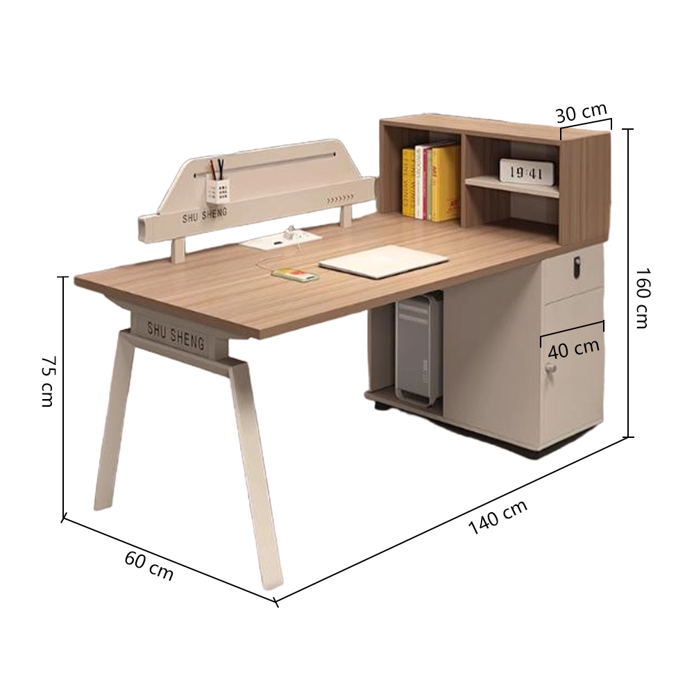 1.4单人 Office Cubicles Employee Desks with Partitions