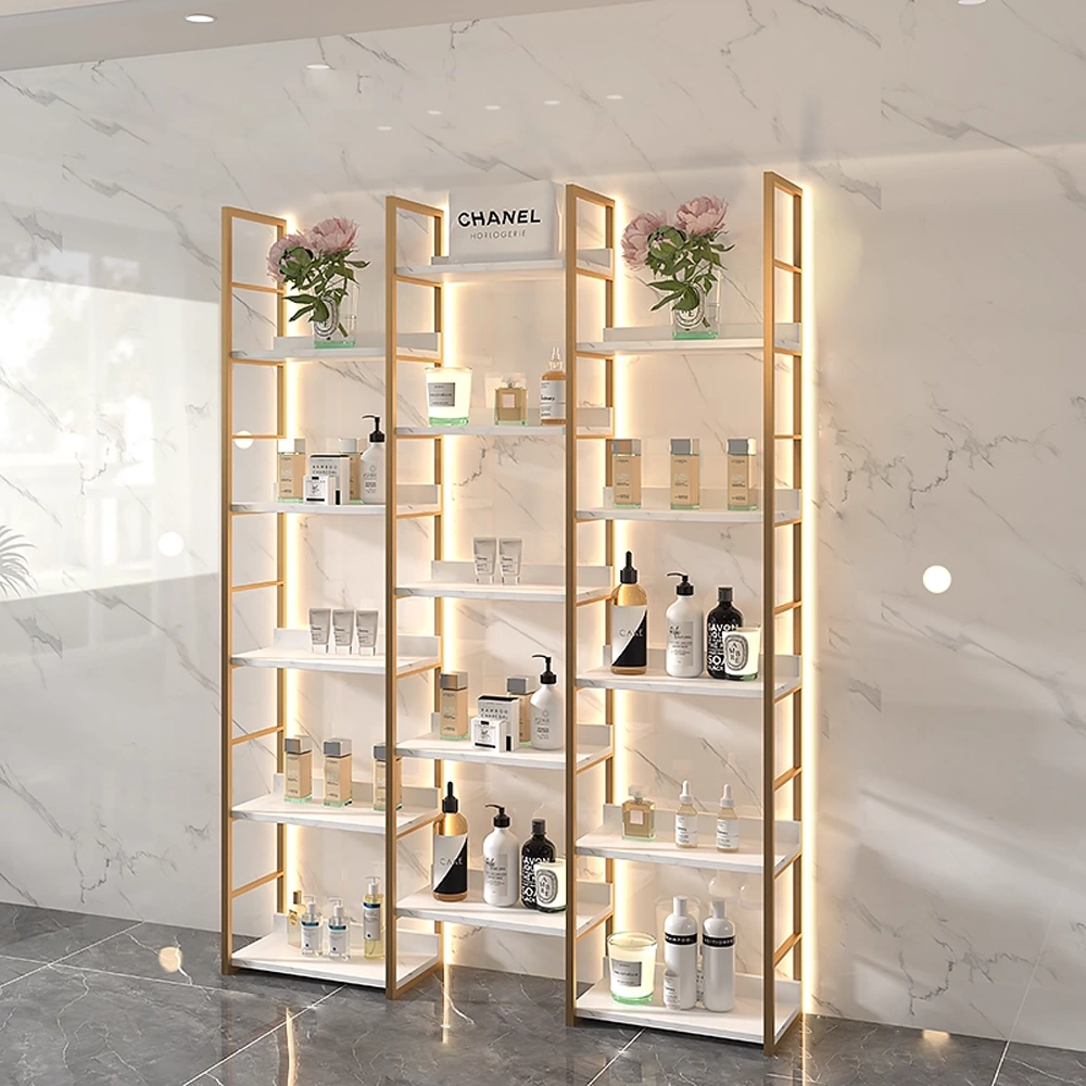 Professional Beauty Salon Display Cabinet with Illuminated Mirror