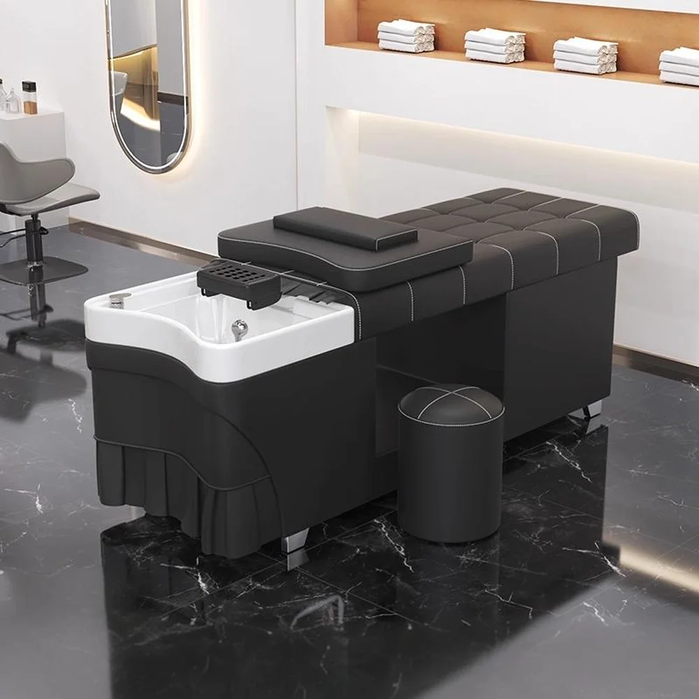 Professional Constant Temperature Water Circulating Steaming Shampoo Bed - For Hair Salons