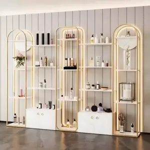 Luxury Cosmetic Display Case - Elegant Countertop Showcase for Makeup & Skincare