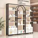 Beauty Display Cabinets, Cosmetic Showcase Shelves for Salon & Retail