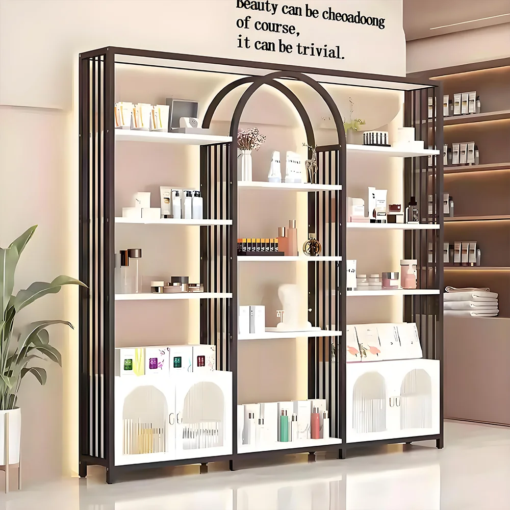 Beauty Display Cabinets, Cosmetic Showcase Shelves for Salon & Retail