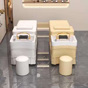 Professional Constant Temperature Water Circulating Steaming Shampoo Bed - For Hair Salons